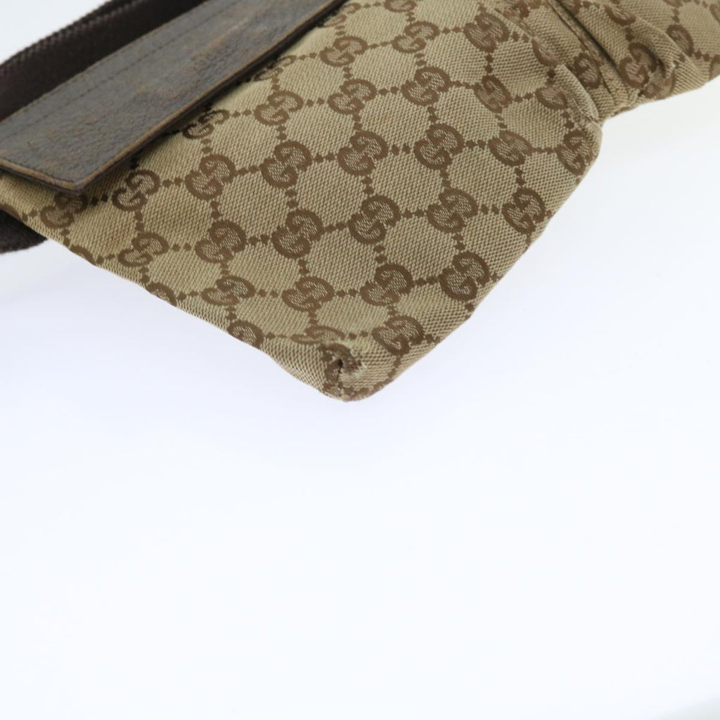 GUCCI GG Canvas Waist bag Beige 28566 56675