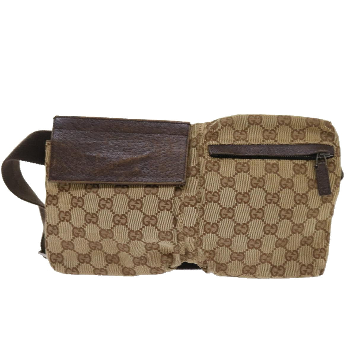 GUCCI GG Canvas Waist bag Beige 28566 56675