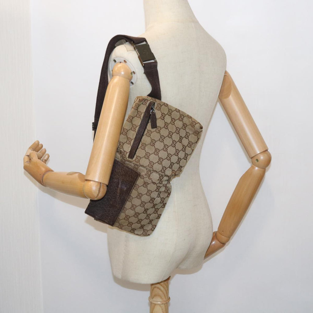 GUCCI GG Canvas Waist bag Beige 28566 56675