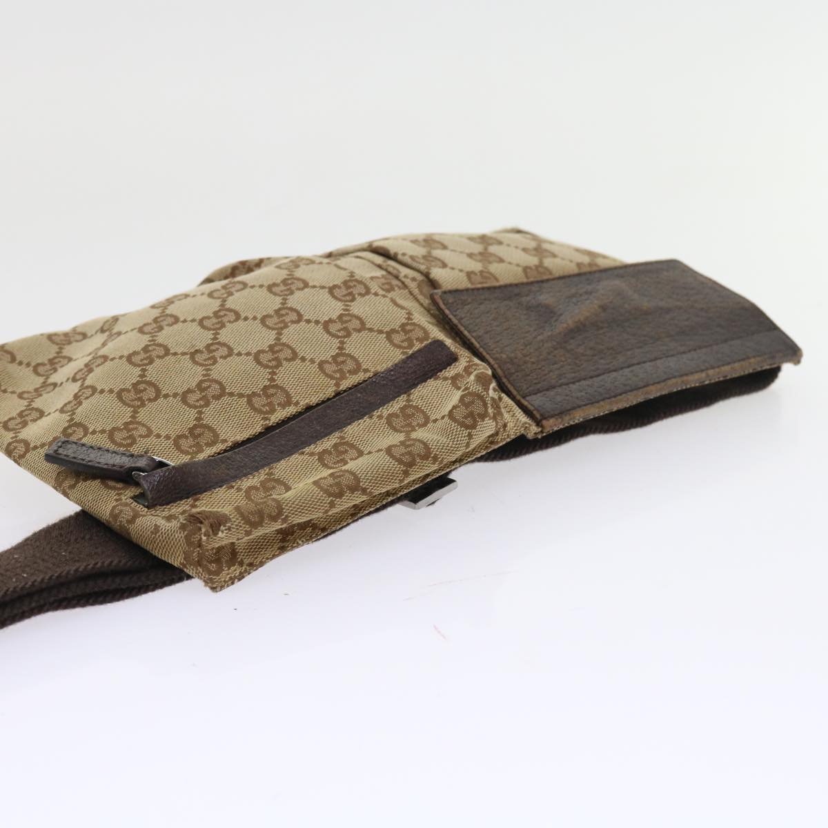 GUCCI GG Canvas Waist bag Beige 28566 56675