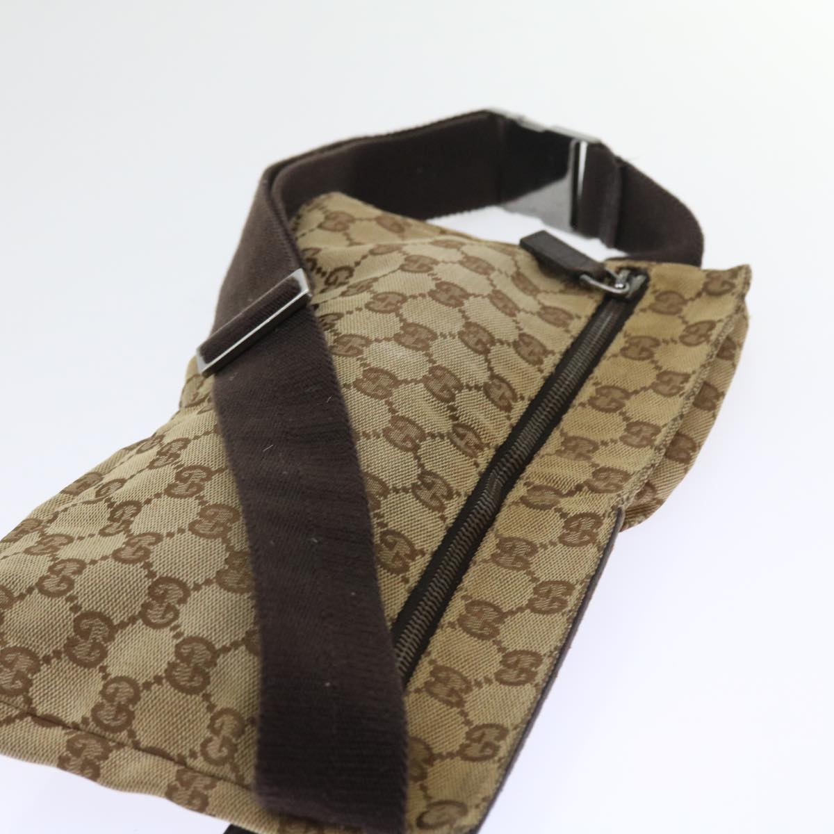 GUCCI GG Canvas Waist bag Beige 28566 56675