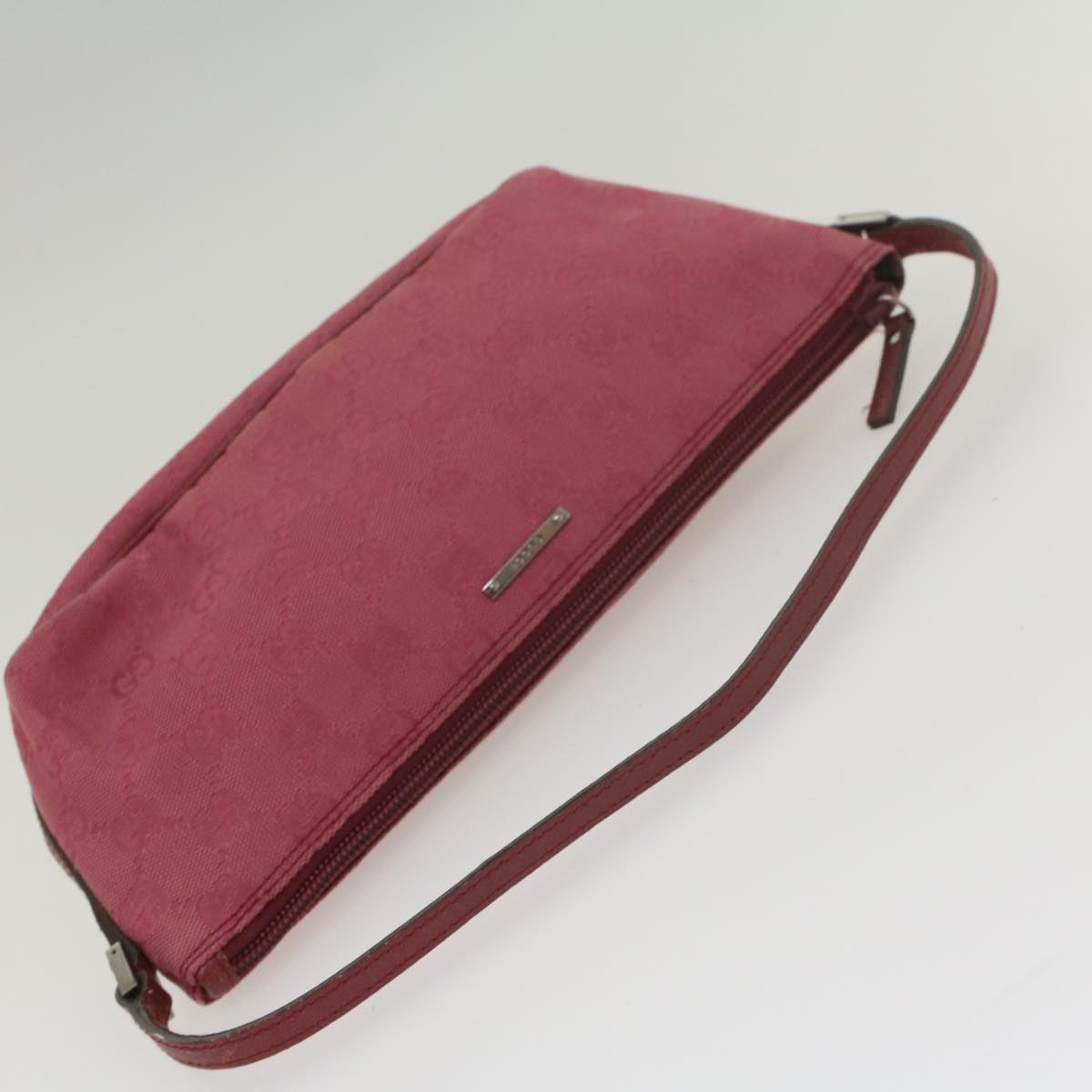 GUCCI GG Canvas Accessory Pouch Pink 07198 56681