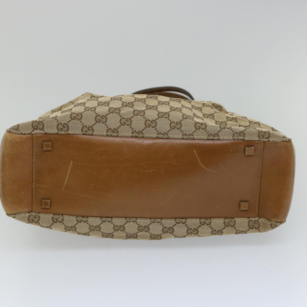 GUCCI GG Canvas Shoulder Bag Beige 101920 56682