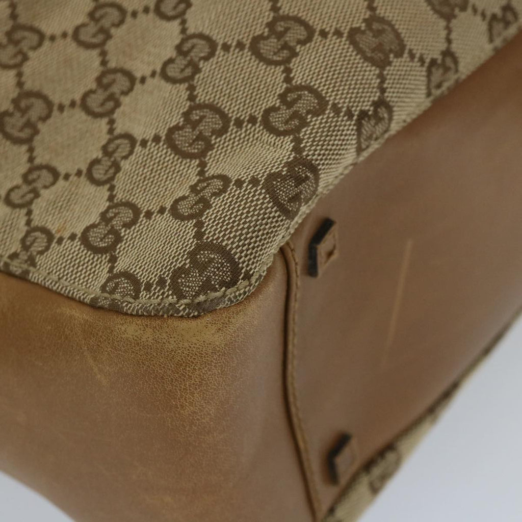 GUCCI GG Canvas Shoulder Bag Beige 101920 56682