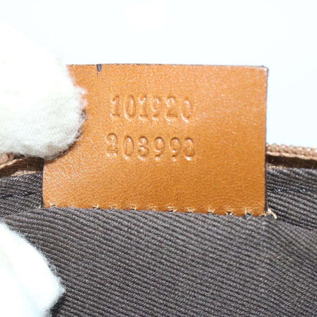 GUCCI GG Canvas Shoulder Bag Beige 101920 56682