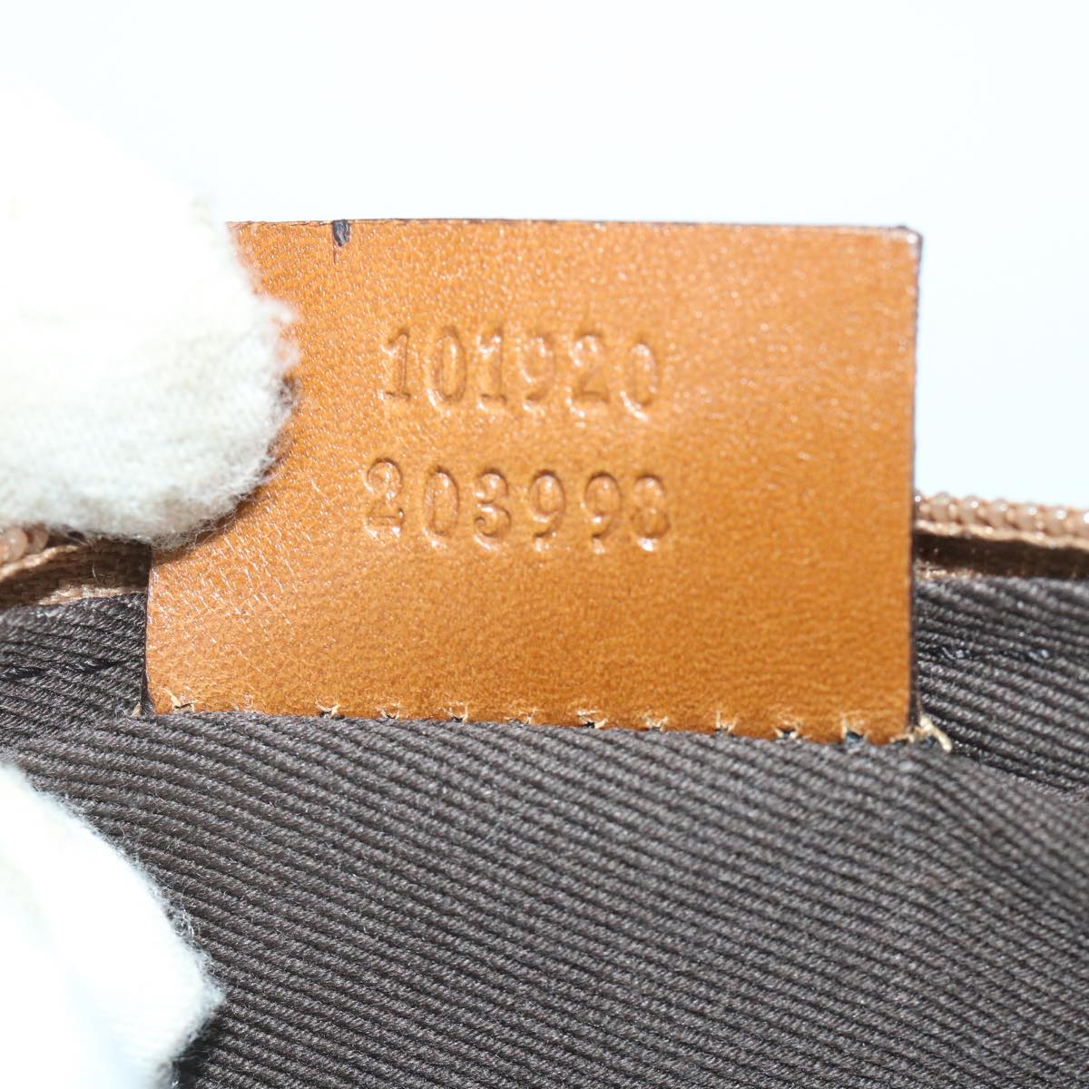 GUCCI GG Canvas Shoulder Bag Beige 101920 56682