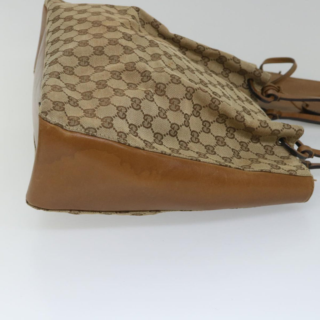 GUCCI GG Canvas Shoulder Bag Beige 101920 56682
