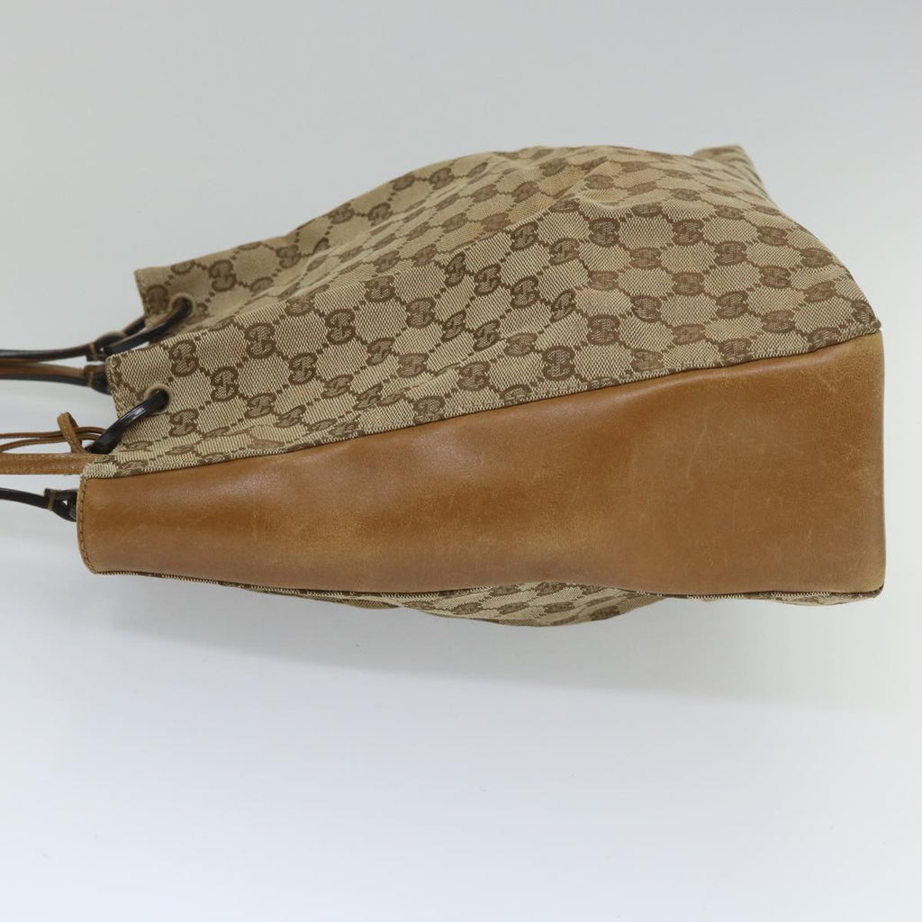 GUCCI GG Canvas Shoulder Bag Beige 101920 56682