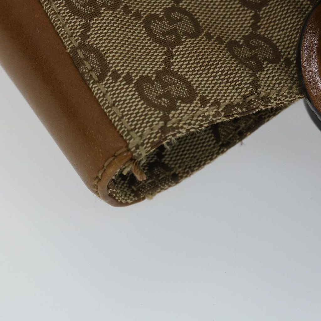 GUCCI GG Canvas Shoulder Bag Beige 101920 56682