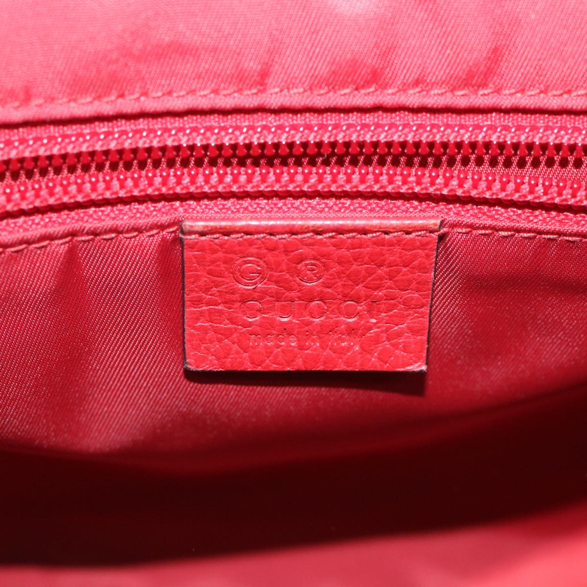 GUCCI GG Canvas Shoulder Bag Nylon Outlet Red 510335 56687