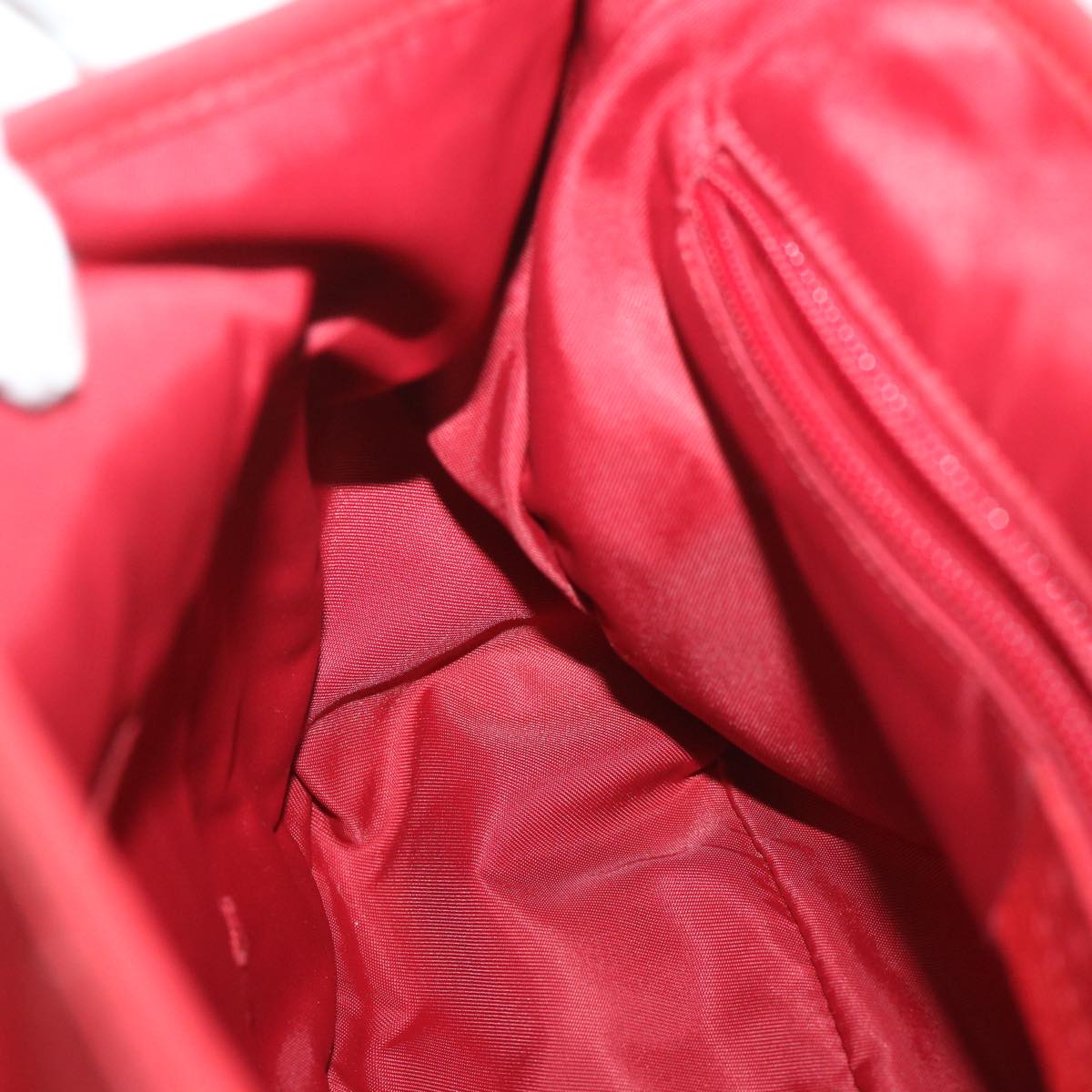 GUCCI GG Canvas Shoulder Bag Nylon Outlet Red 510335 56687