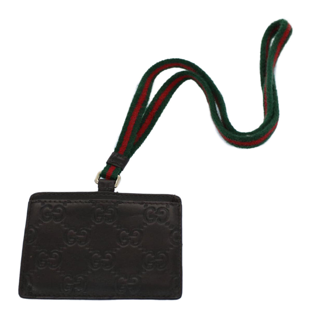 GUCCI GG Canvas Web Sherry Line Guccissima Passport Case Brown 308895 56691