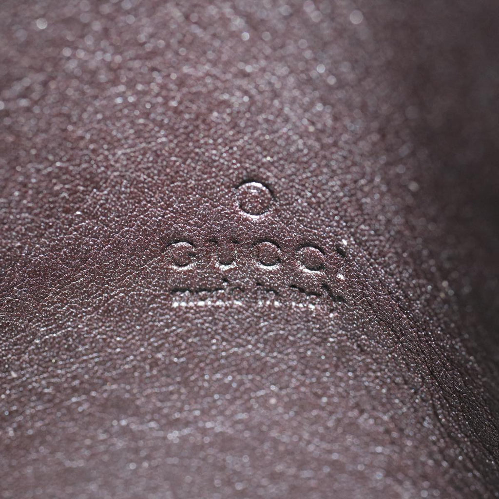 GUCCI GG Canvas Web Sherry Line Guccissima Passport Case Brown 308895 56691