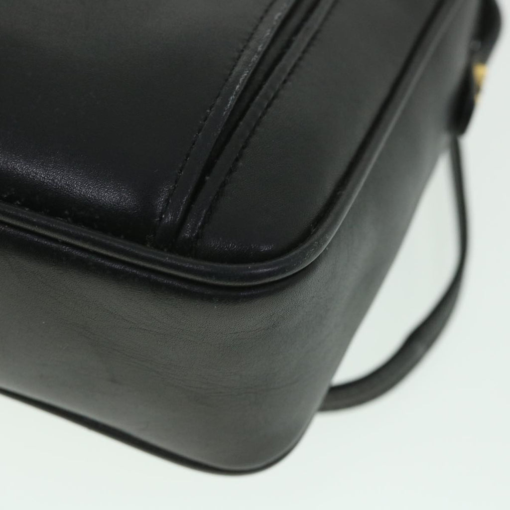 GUCCI Shoulder Bag Leather Black 56692