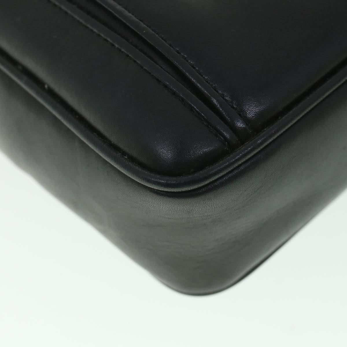 GUCCI Shoulder Bag Leather Black 56692