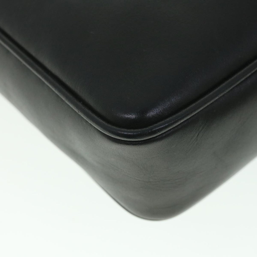 GUCCI Shoulder Bag Leather Black 56692