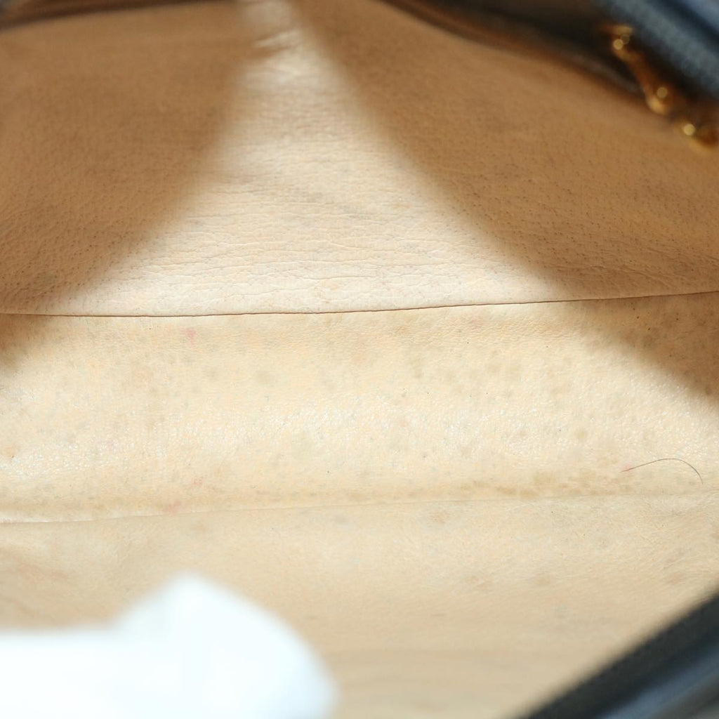 GUCCI Shoulder Bag Leather Black 56692