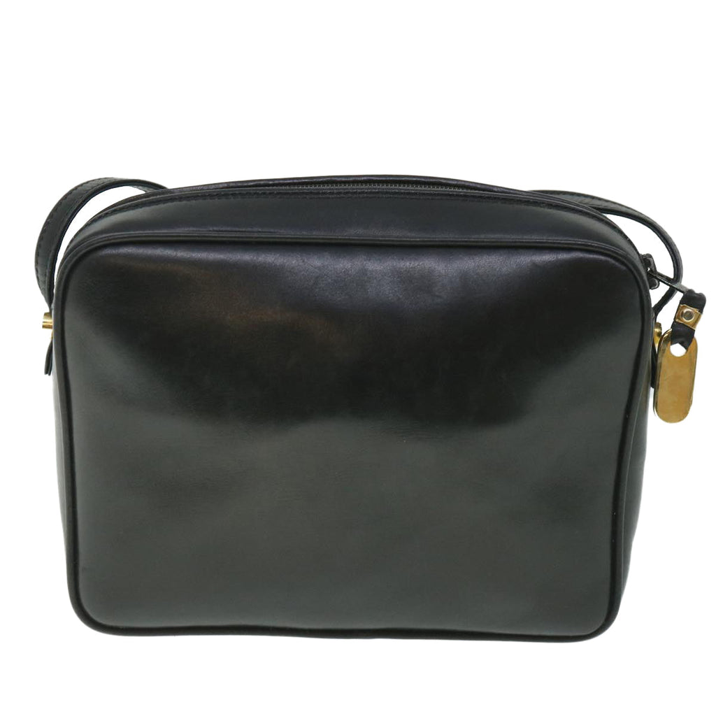 GUCCI Shoulder Bag Leather Black 56692