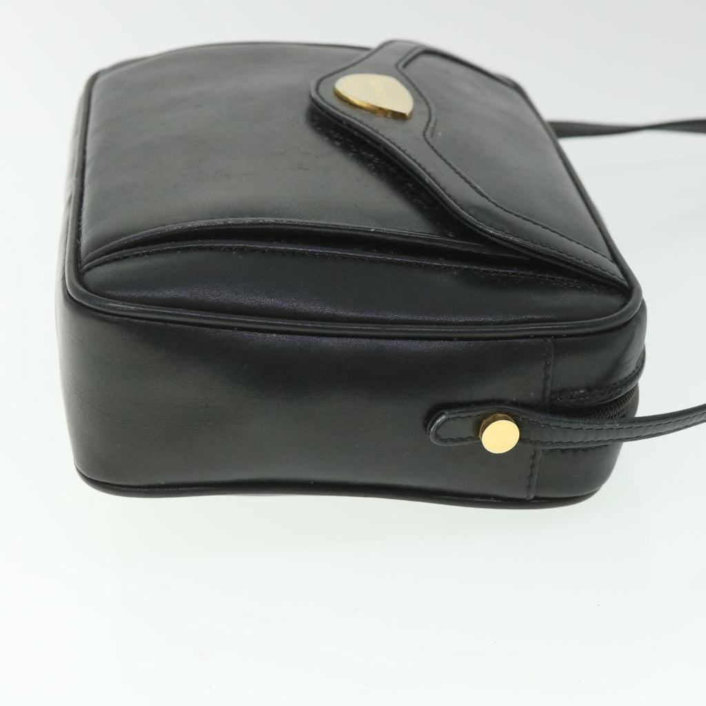 GUCCI Shoulder Bag Leather Black 56692