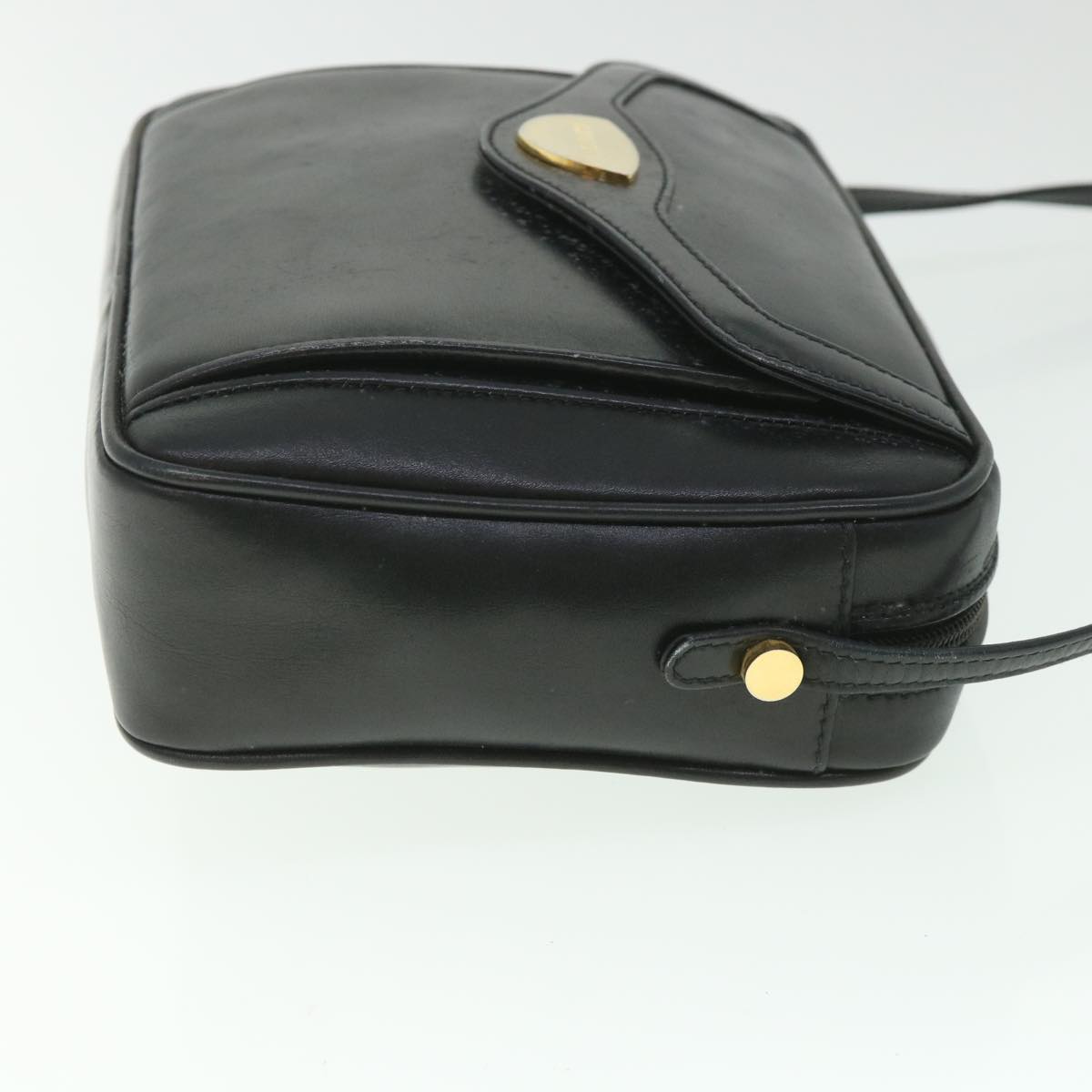 GUCCI Shoulder Bag Leather Black 56692