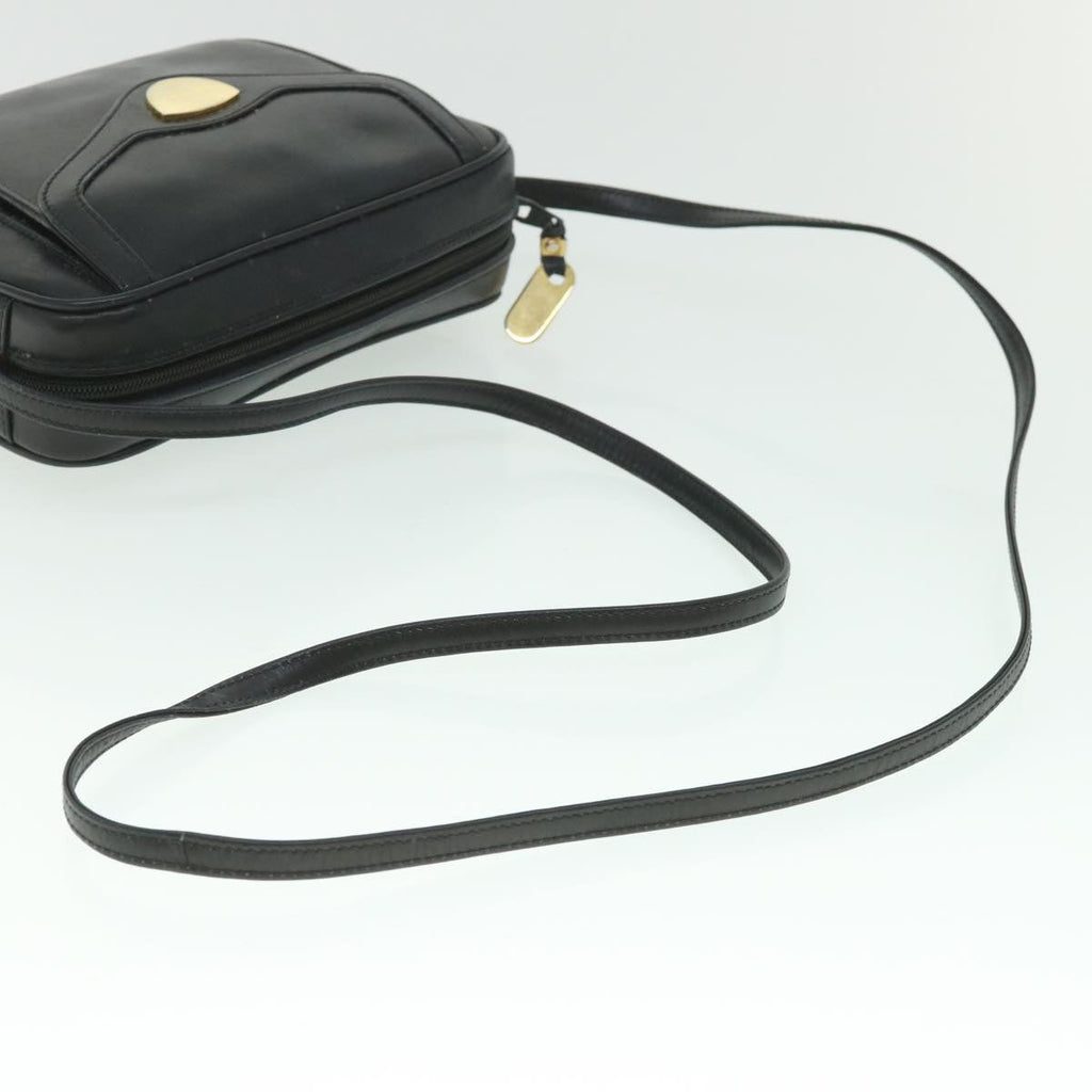GUCCI Shoulder Bag Leather Black 56692
