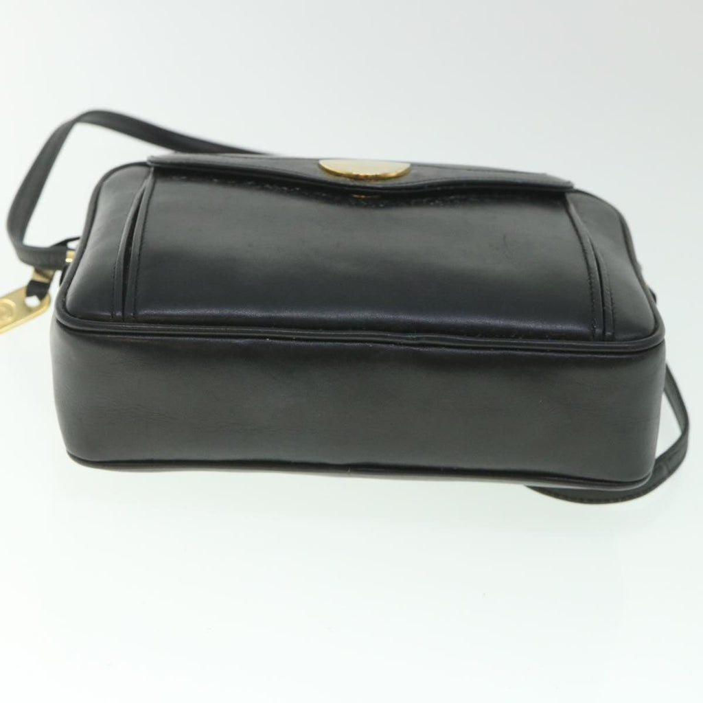GUCCI Shoulder Bag Leather Black 56692