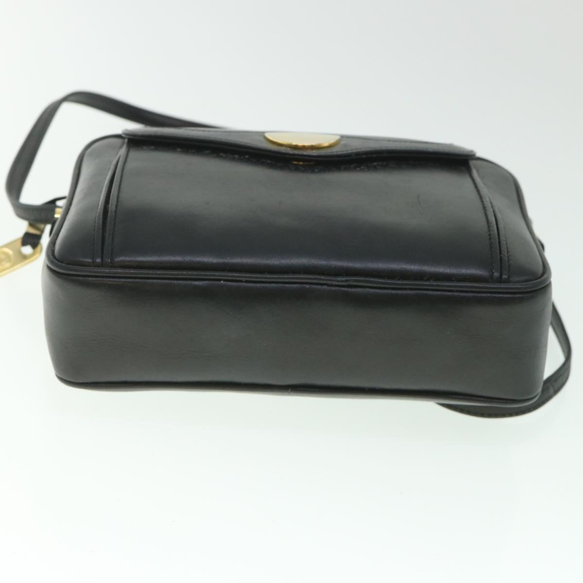 GUCCI Shoulder Bag Leather Black 56692