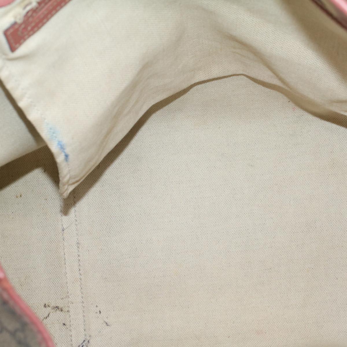 GUCCI GG Supreme Shoulder Bag PVC Leather Beige 197953 56694