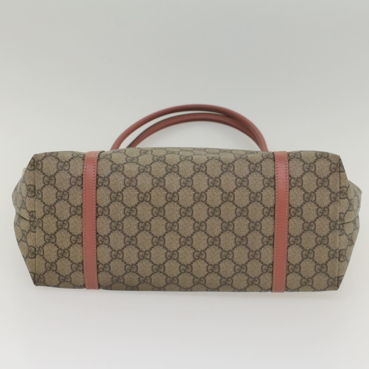 GUCCI GG Supreme Shoulder Bag PVC Leather Beige 197953 56694