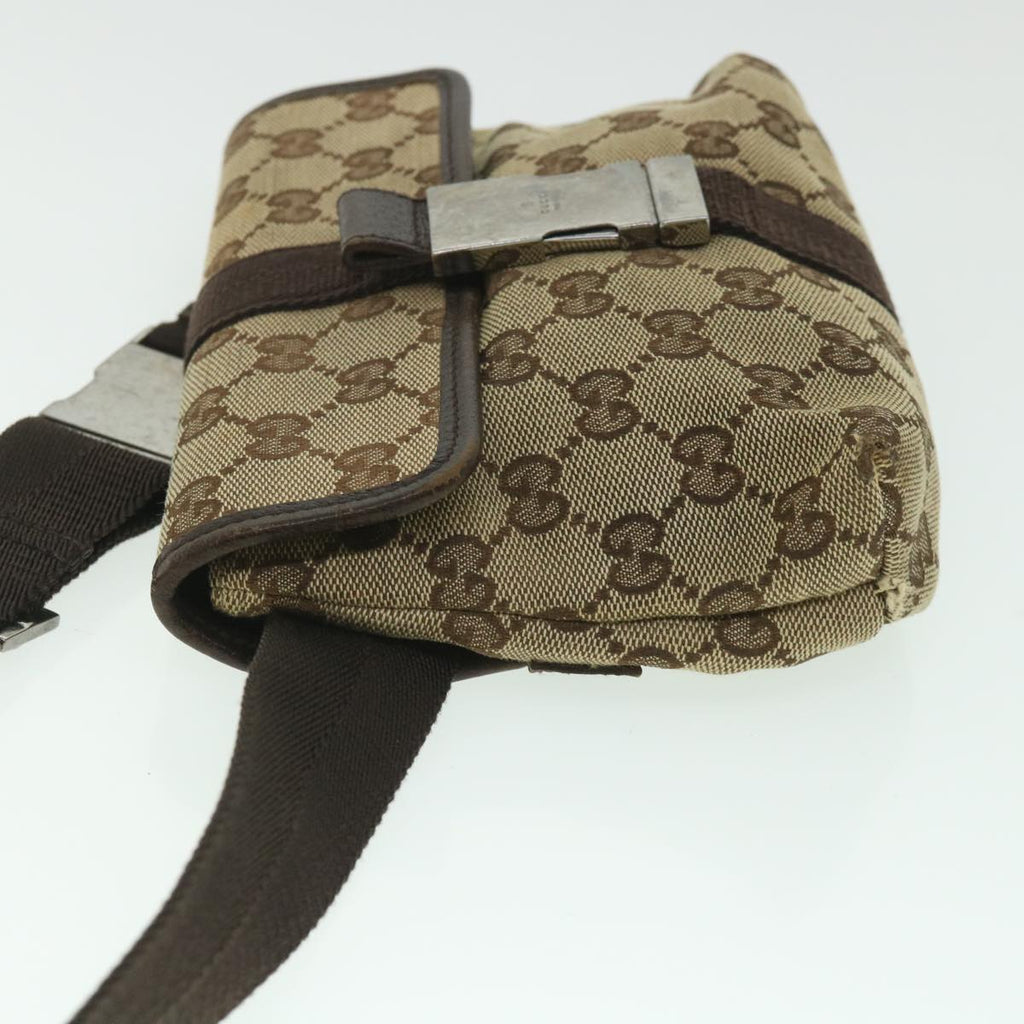 GUCCI GG Canvas Body Bag Beige 131236 56700