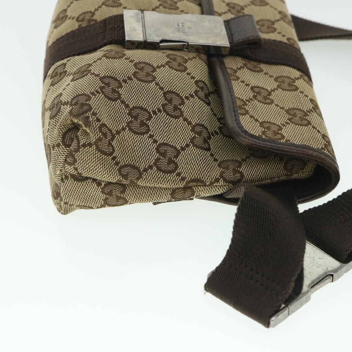 GUCCI GG Canvas Body Bag Beige 131236 56700