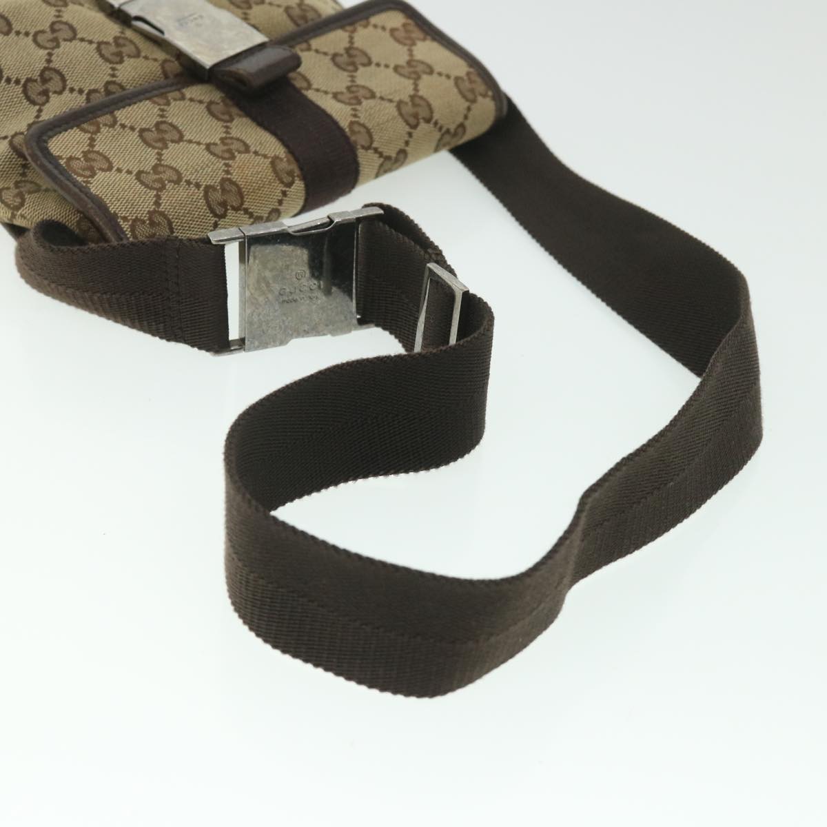 GUCCI GG Canvas Body Bag Beige 131236 56700