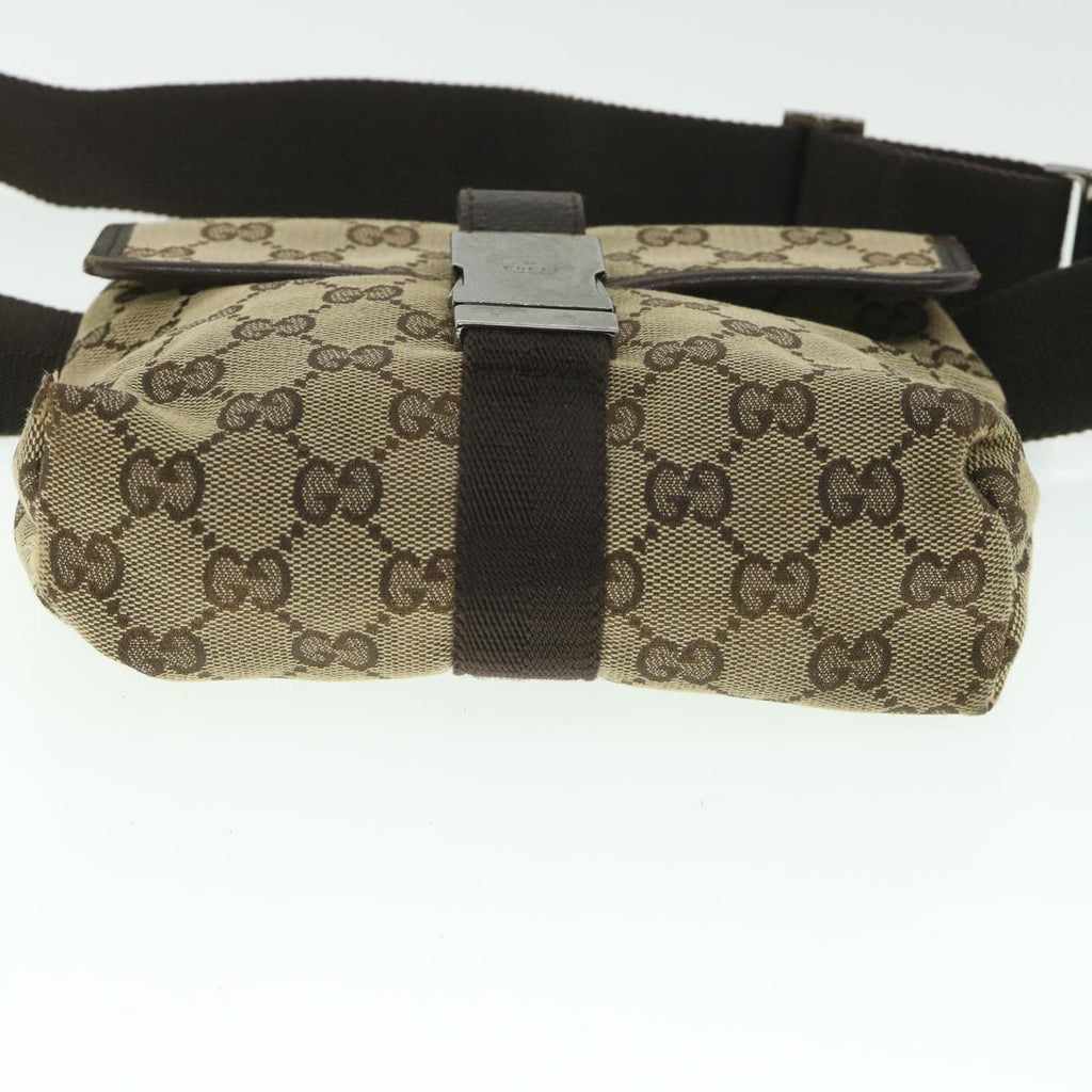 GUCCI GG Canvas Body Bag Beige 131236 56700