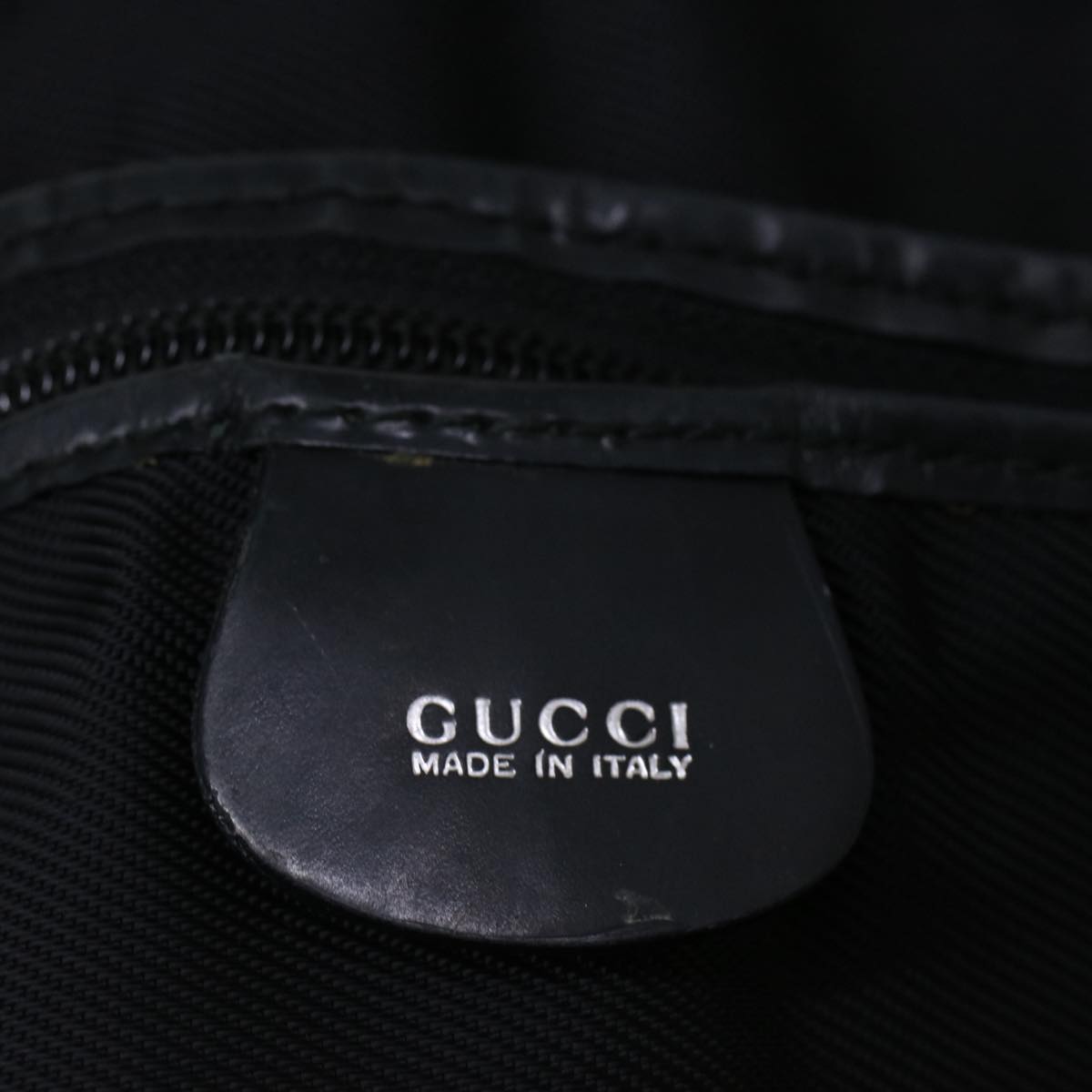GUCCI Boston Bag Nylon 2way Black 56712