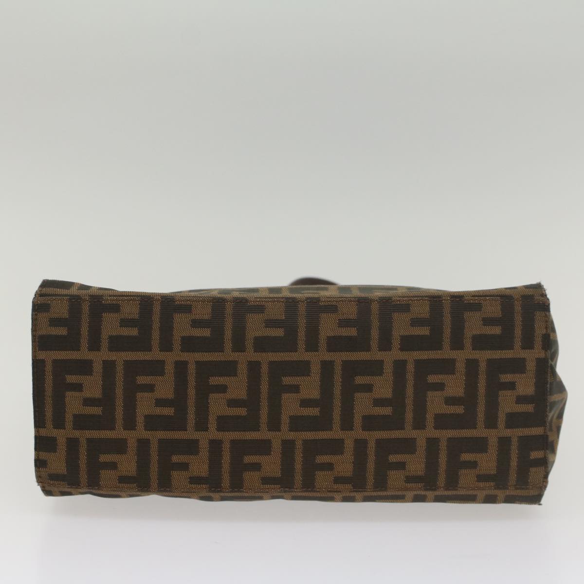 FENDI Zucca Canvas Shoulder Bag Black Brown 56759
