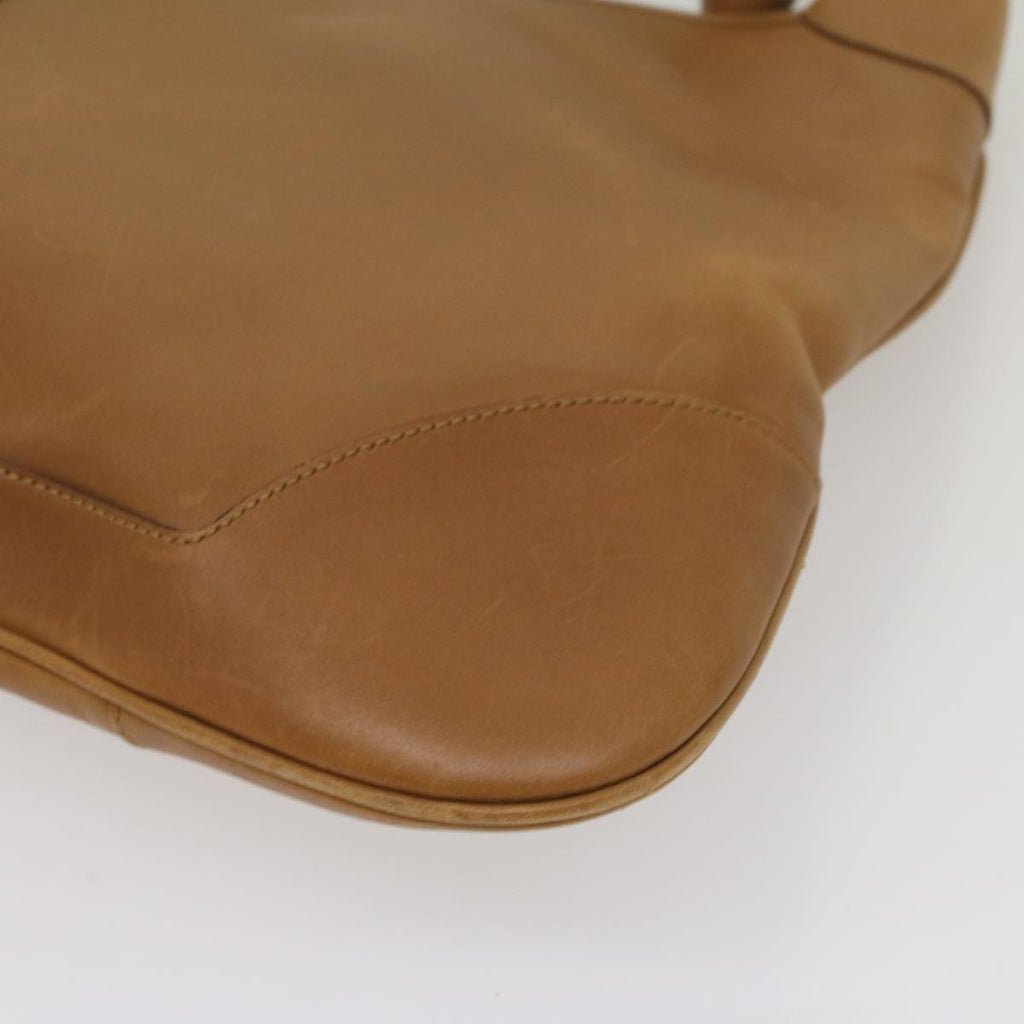 GUCCI Sherry Line Jackie Shoulder Bag Leather Brown Yellow 001 4312 56760