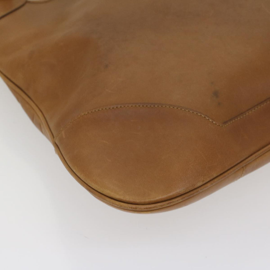 GUCCI Sherry Line Jackie Shoulder Bag Leather Brown Yellow 001 4312 56760
