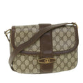 GUCCI GG Supreme Shoulder Bag PVC Leather Beige 56773