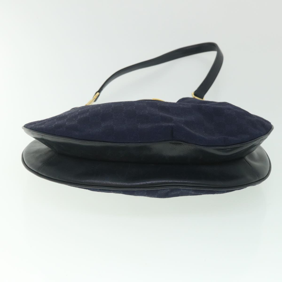 GUCCI GG Canvas Shoulder Bag Navy 56776