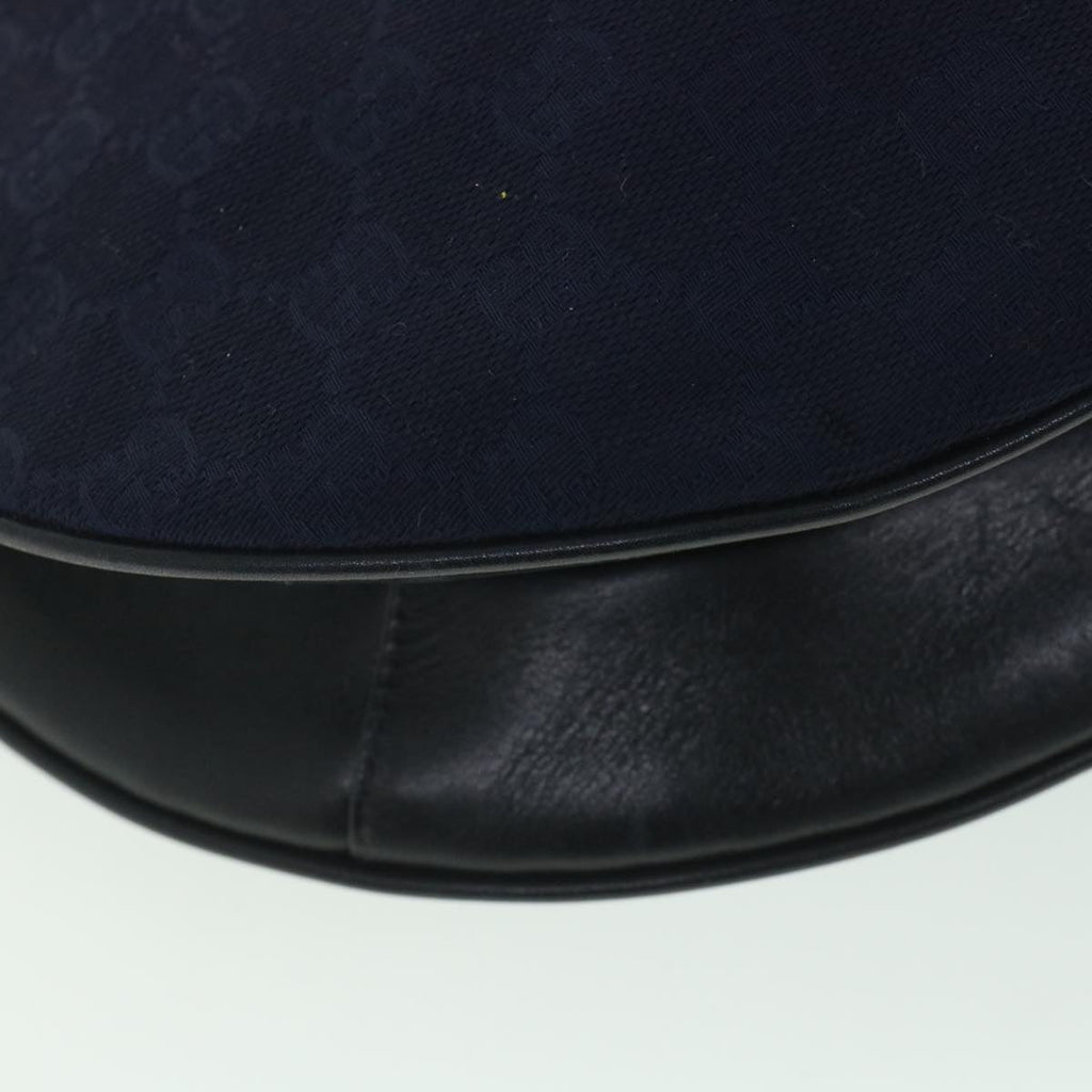 GUCCI GG Canvas Shoulder Bag Navy 56776