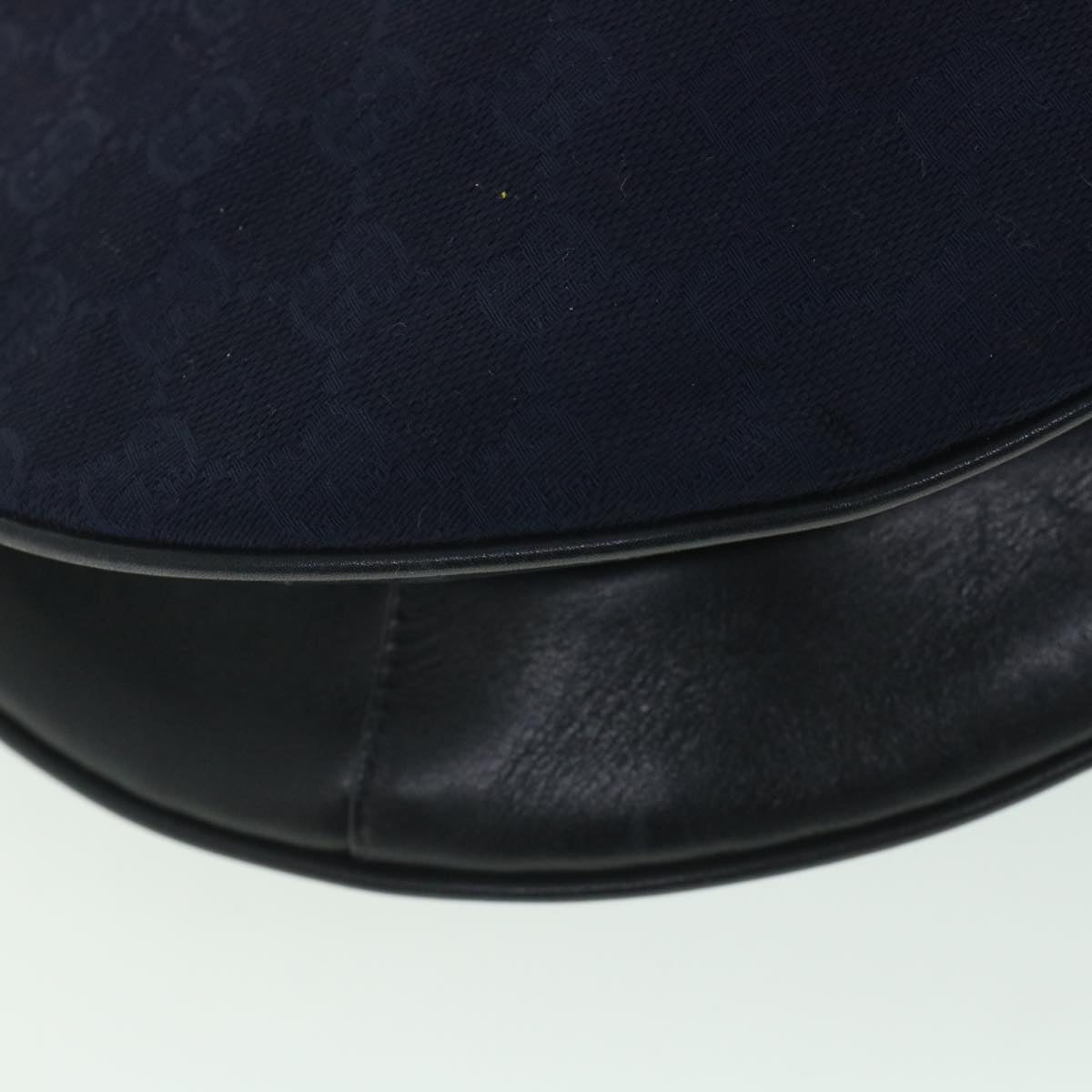 GUCCI GG Canvas Shoulder Bag Navy 56776