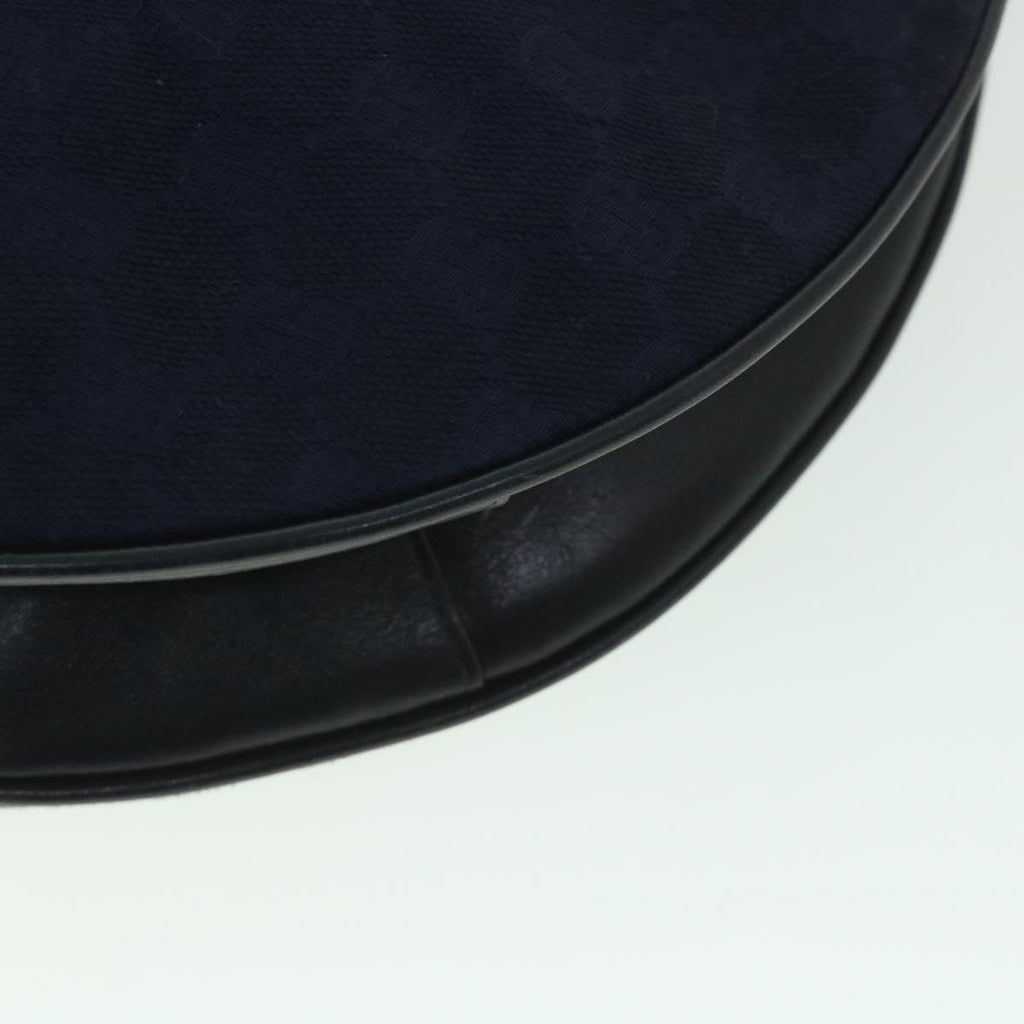 GUCCI GG Canvas Shoulder Bag Navy 56776