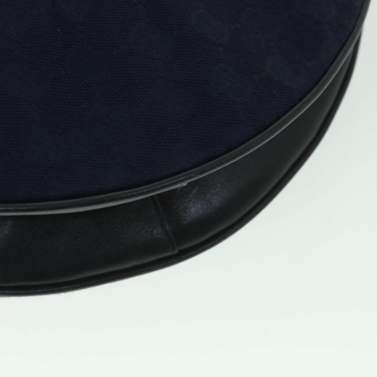 GUCCI GG Canvas Shoulder Bag Navy 56776