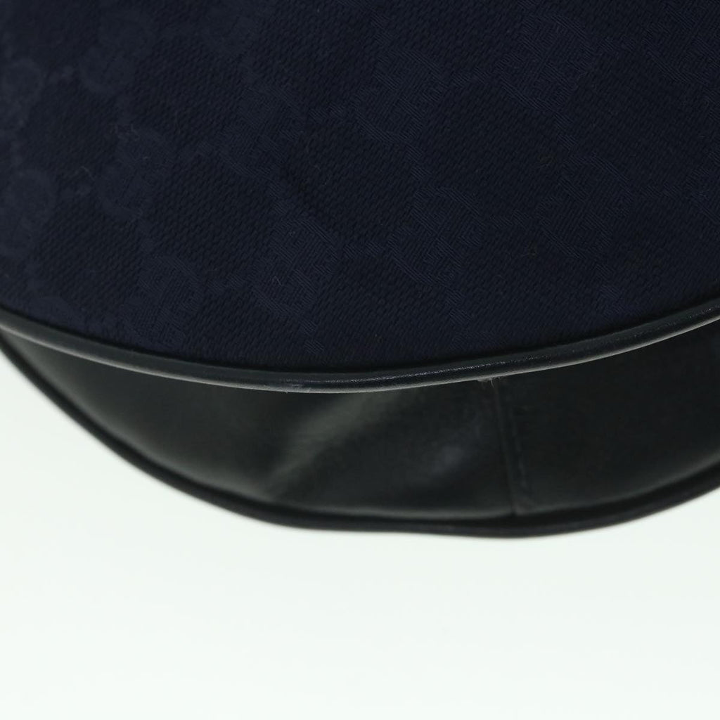 GUCCI GG Canvas Shoulder Bag Navy 56776