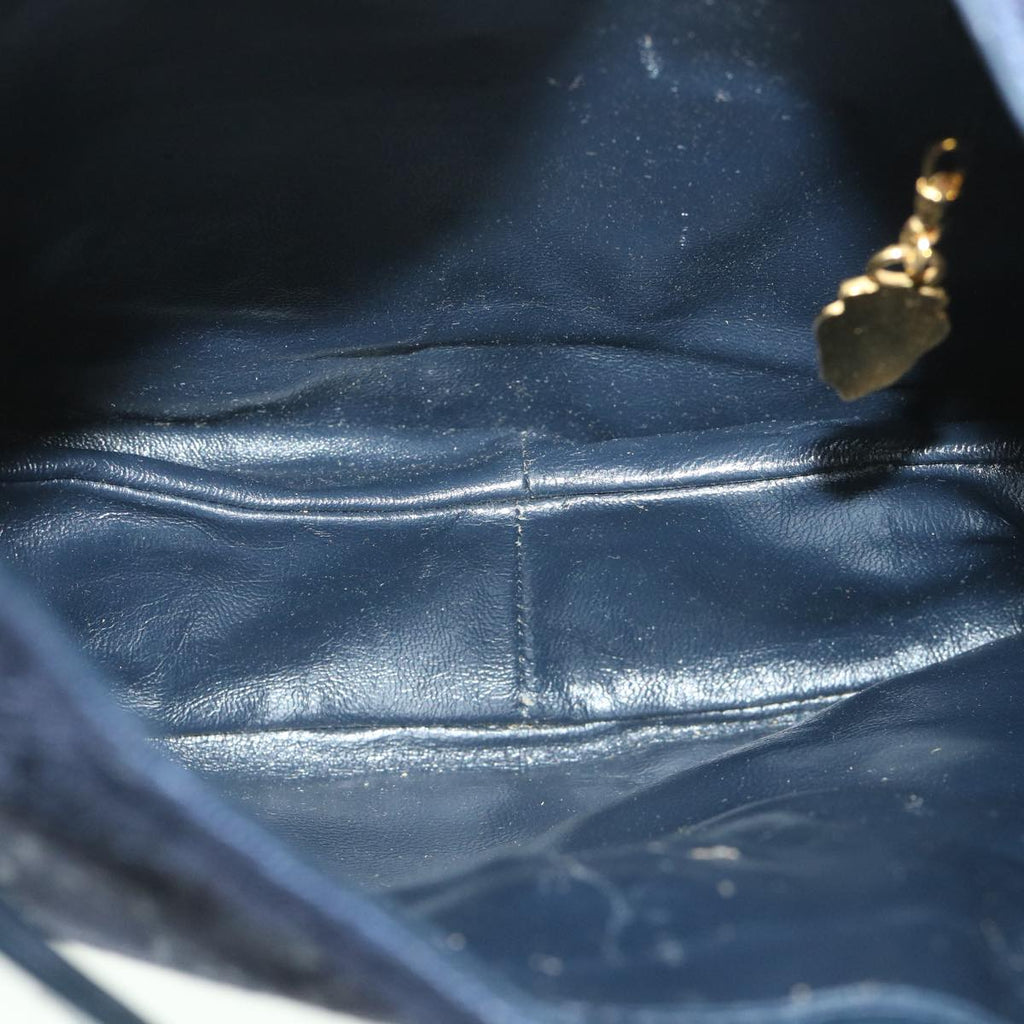 GUCCI GG Canvas Shoulder Bag Navy 56776