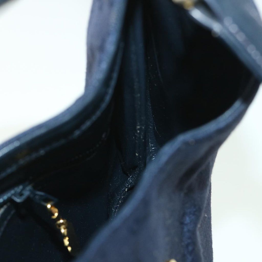GUCCI GG Canvas Shoulder Bag Navy 56776