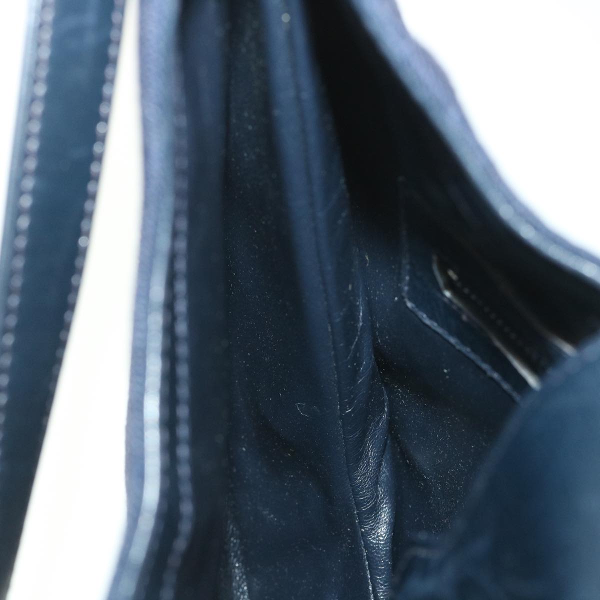 GUCCI GG Canvas Shoulder Bag Navy 56776