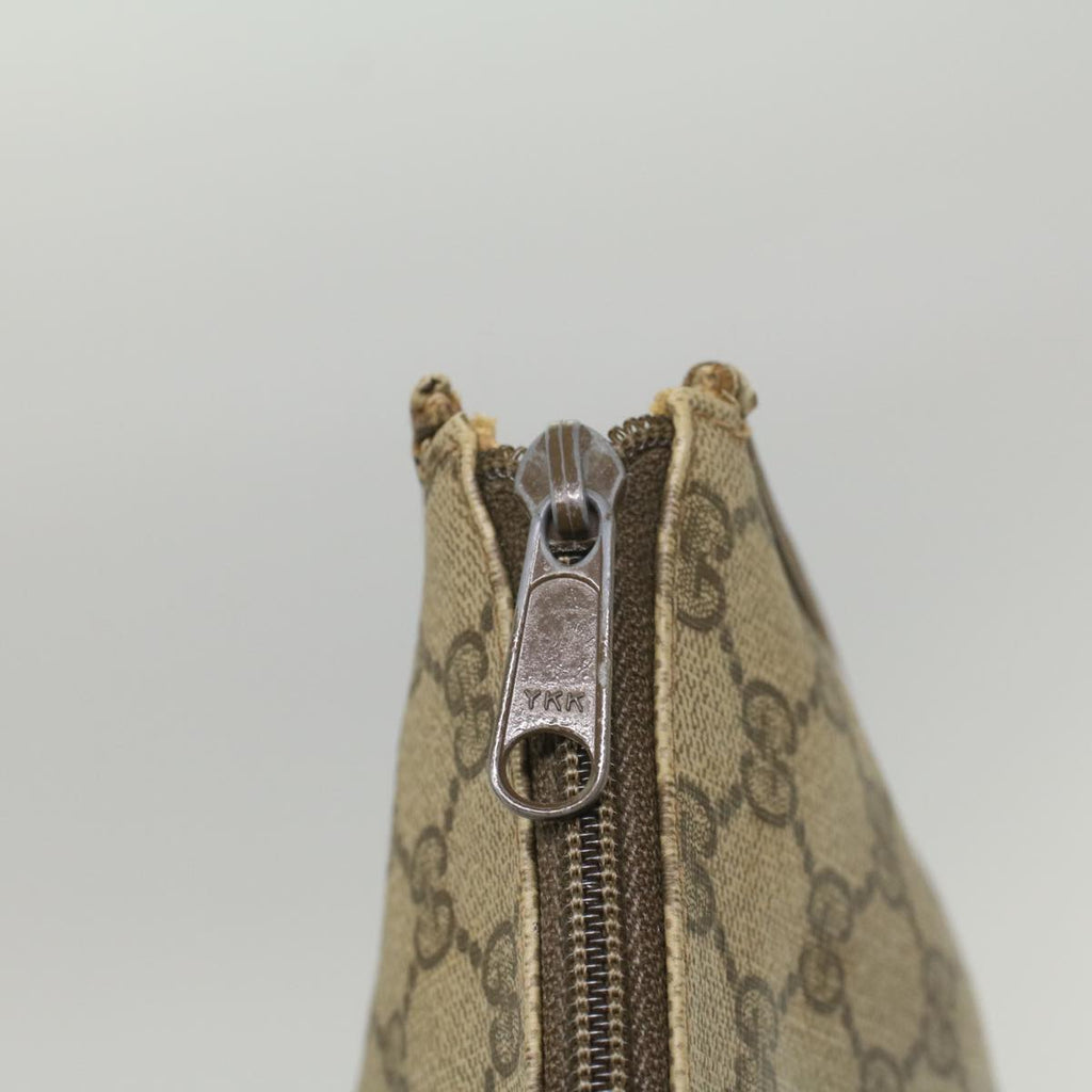 GUCCI GG Supreme Clutch Bag PVC Leather Beige 89 01 029 56777