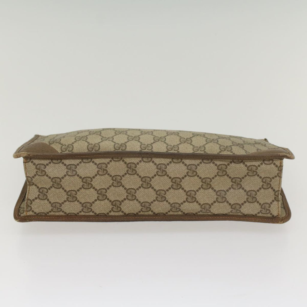GUCCI GG Supreme Clutch Bag PVC Leather Beige 89 01 029 56777
