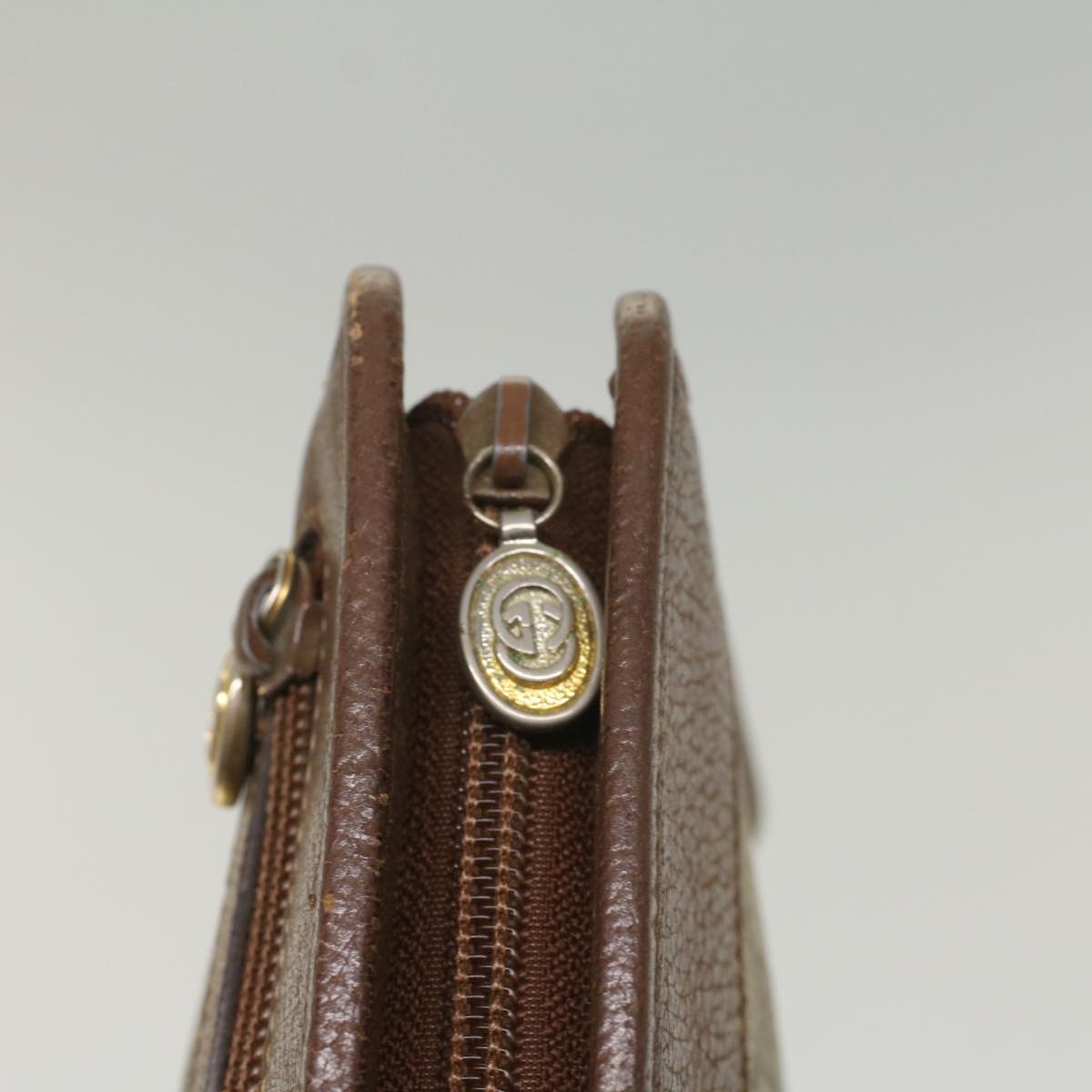 GUCCI GG Supreme Clutch Bag PVC Leather Beige 014 122 6063 56780